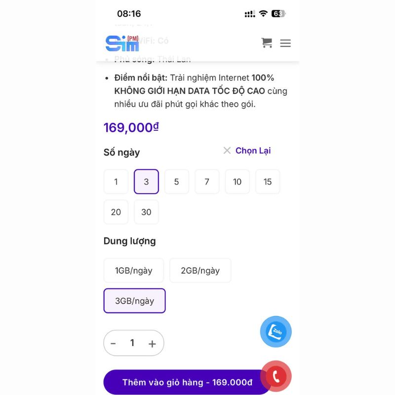 3-Day Thailand eSIM: Convenient Connectivity in Thailand 19 Choose the 3-day duration and suitable data allowance