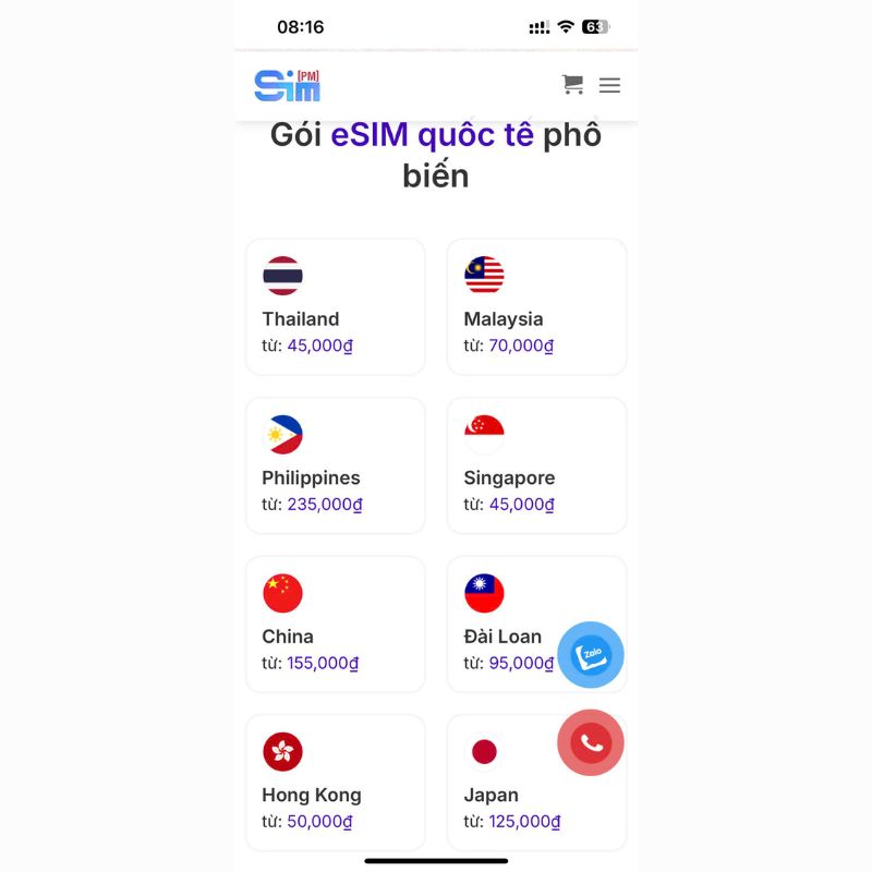 3-Day Thailand eSIM: Convenient Connectivity in Thailand 18 Select Thailand eSIM on the homepage