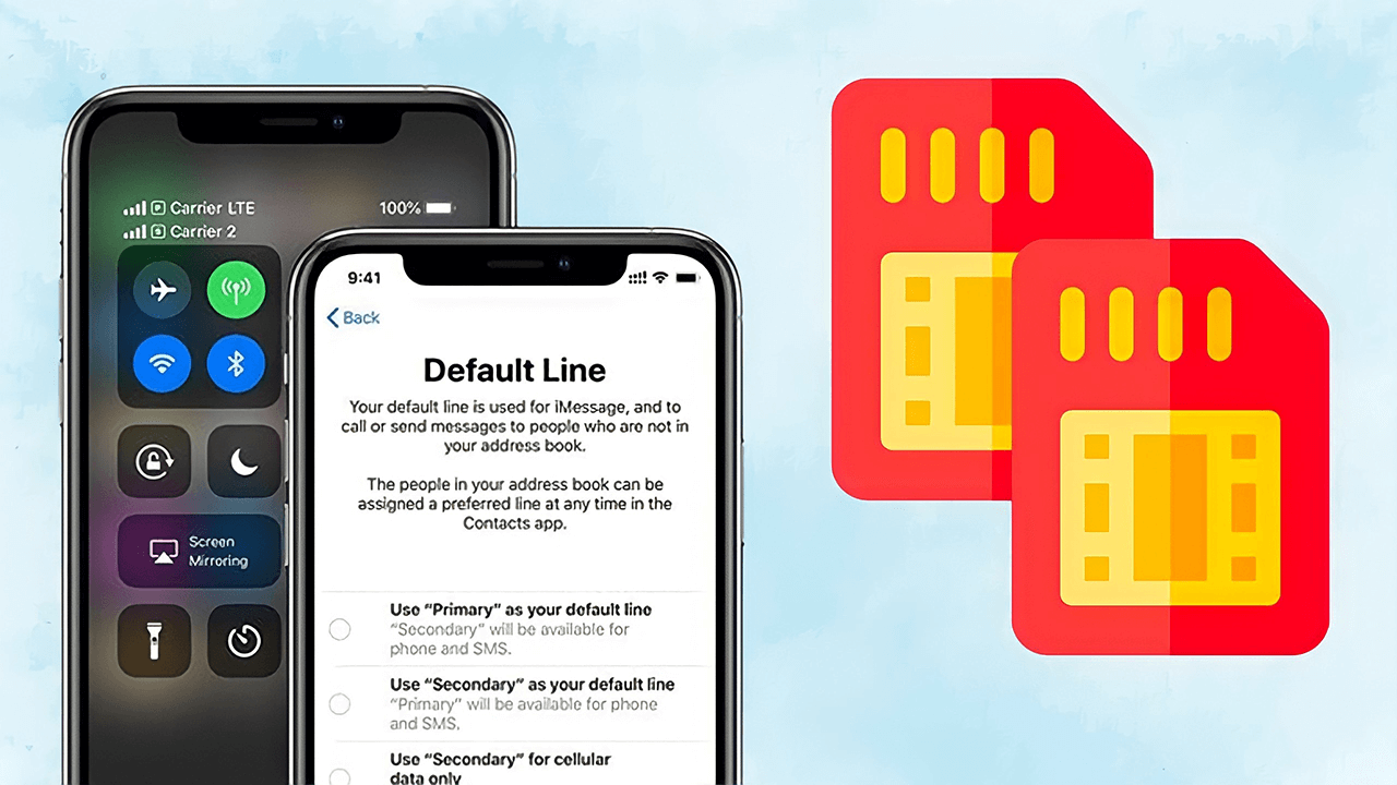 2 SIM on iPhone