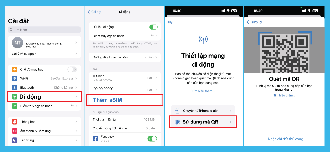 Install eSIM on iPhone 