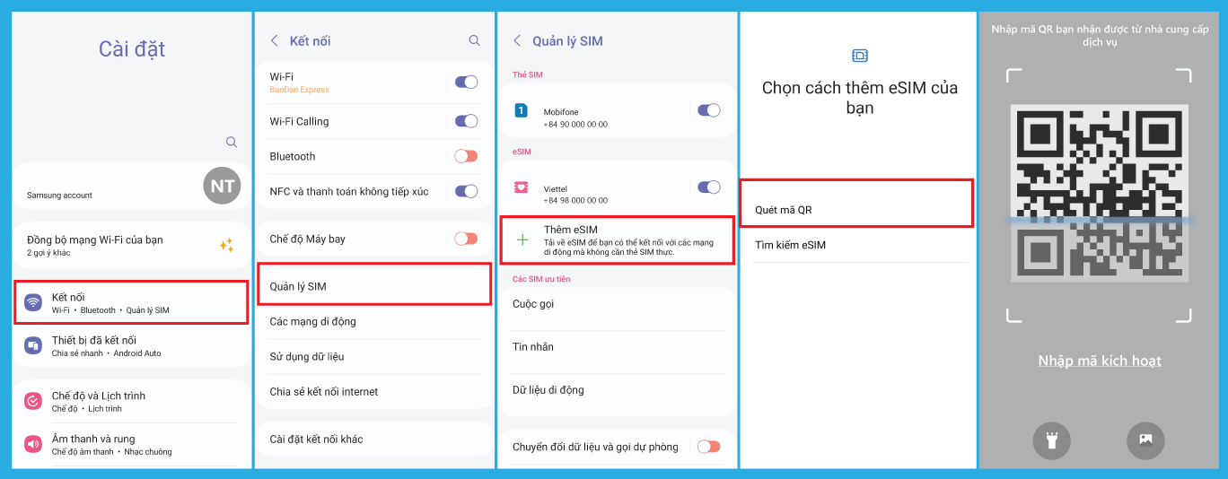 Set up eSIM on Android