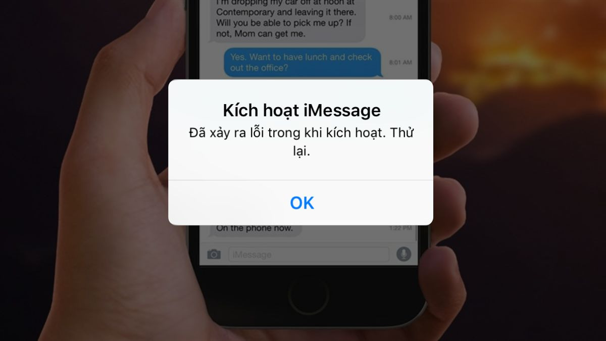 Signs that eSIM cannot activate iMessage