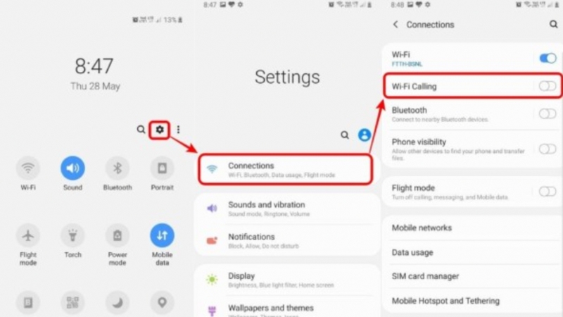 An important note is that WiFi Calling must be enabled before leaving Vietnam and the home carrier must support this feature. If you activate it only after arriving abroad, WiFi Calling may not work.
