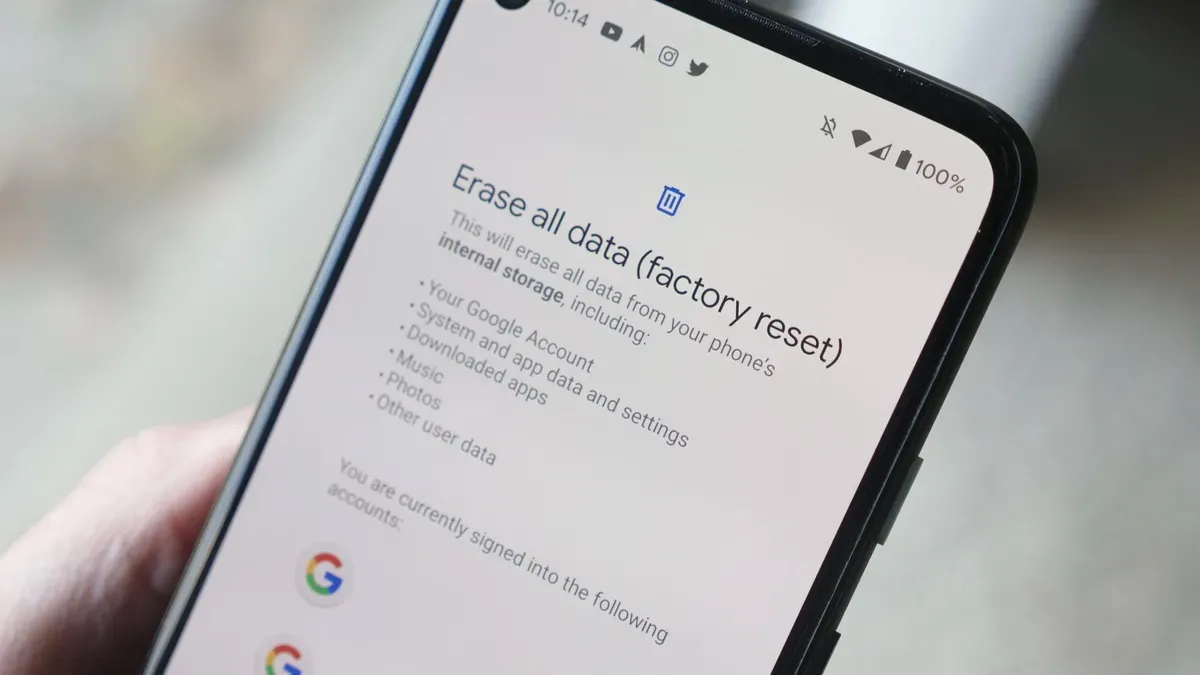 How to factory reset an Android without losing eSIM