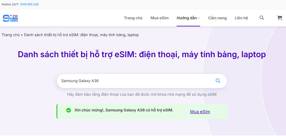 How to Quickly and Accurately Check Whether a Samsung Phone Supports eSIM 10 Check eSIM on the SimPM website