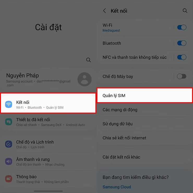 Open SIM management on your Xiaomi phone