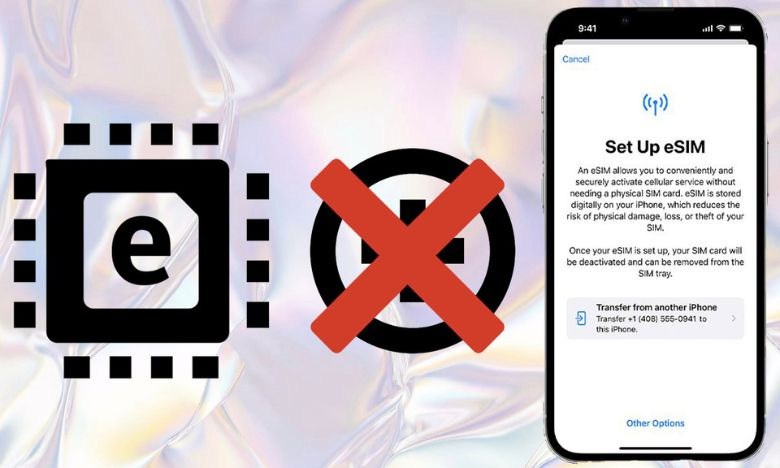 Why can’t a US international iPhone use eSIM?