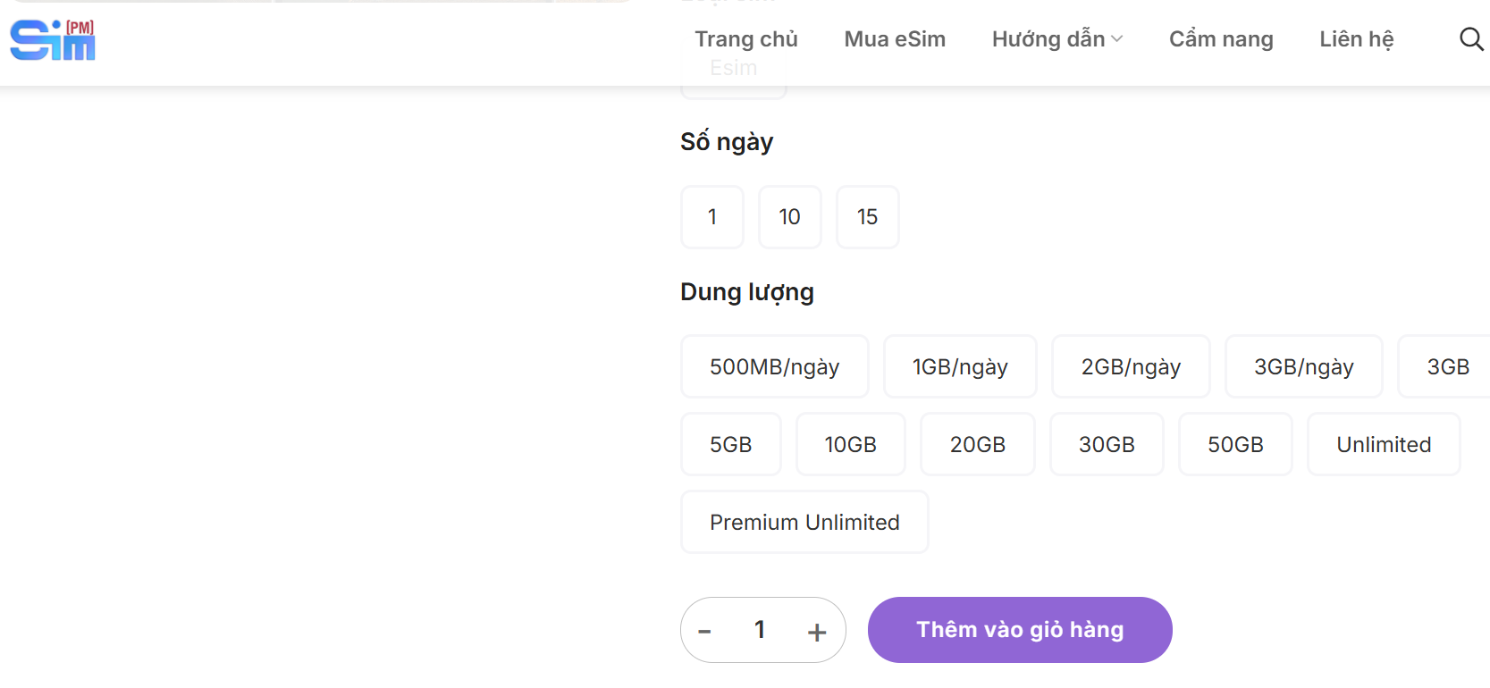 travel eSIM plans