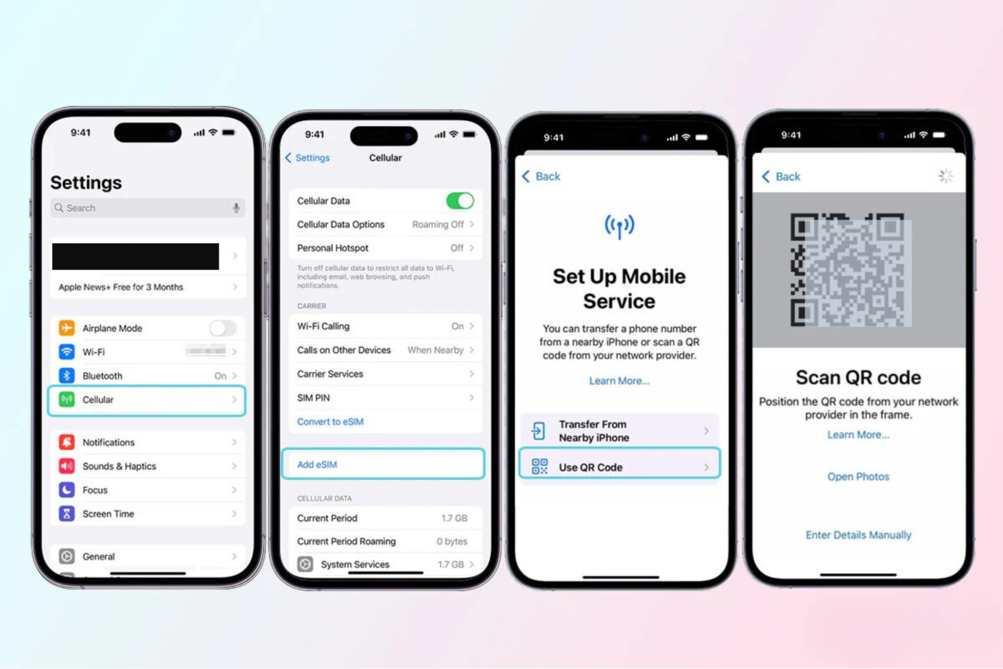How to set up eSIM on iPhone 