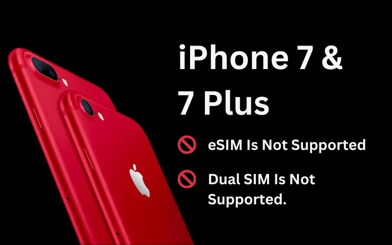 does iphone 7 support esim