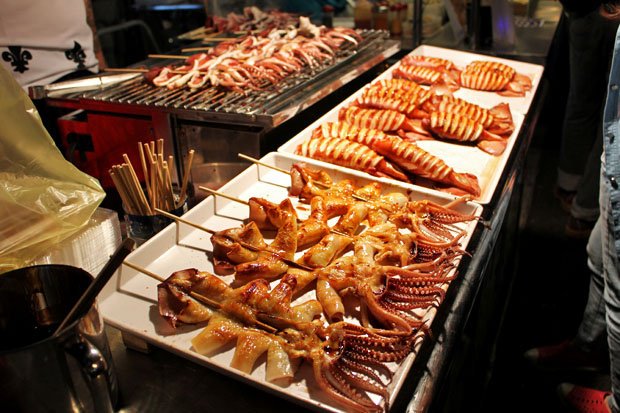 Taiwanese grilled squid