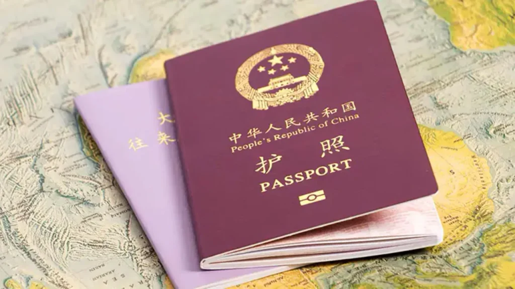 Passport and China visa