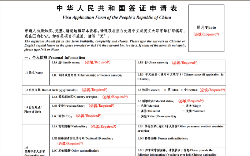 Do You Need a Visa to Visit Beijing? Latest 2026 Update 11 Online visa application form template