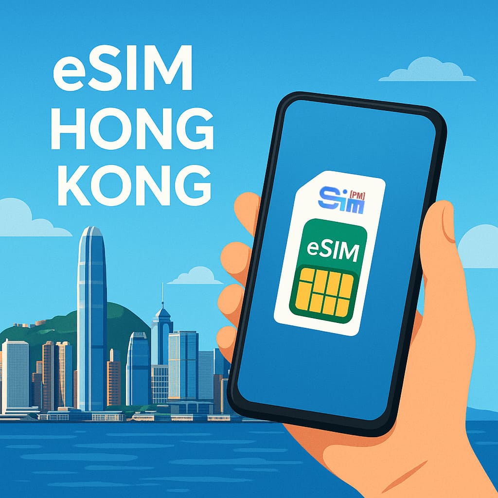 Buy a Hong Kong travel eSIM at SimPM